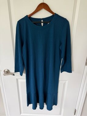 J. Jill Dot Print Ponte Dress Size Large NWT